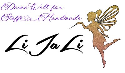 LiJaLi.de LiJaLi Logo glitzer mit slogan